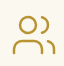 Simplified icon of two people, one standing and one sitting, with a speech bubble.