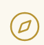 Simple icon of a leaf inside a circular outline, in gold color.