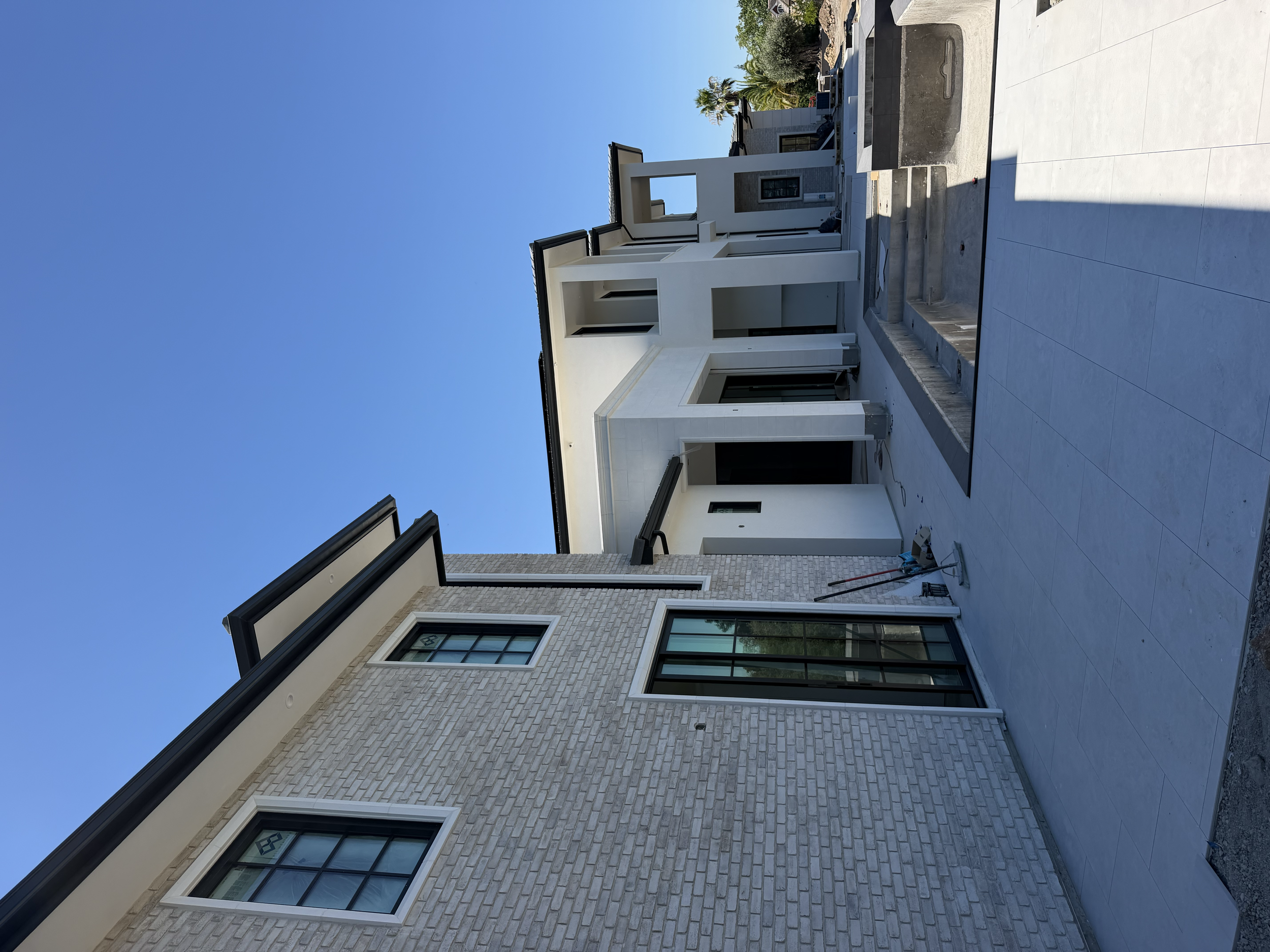 Gutter Installation of 6" black k-style gutter at this beautiful Granite Bay home