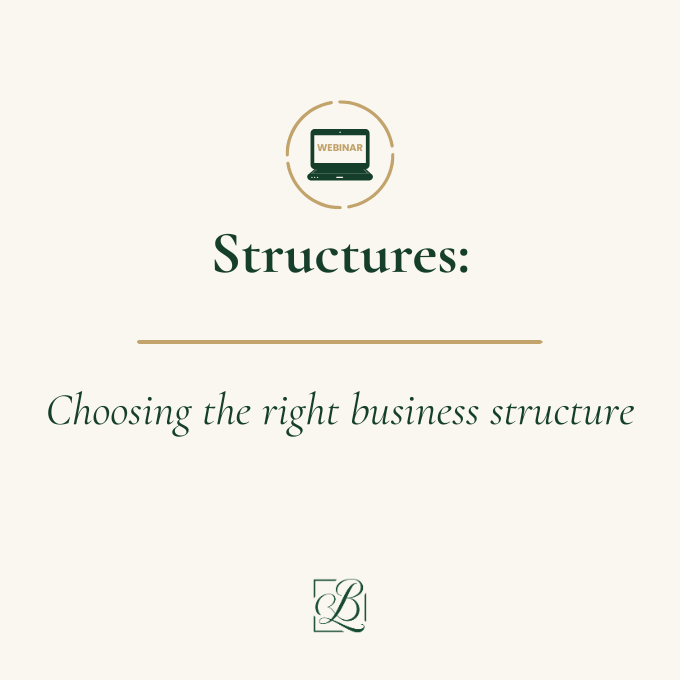 WEBINAR: Structures