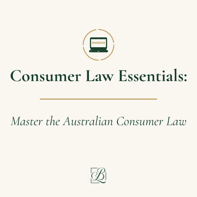 WEBINAR: Consumer Law Essentials