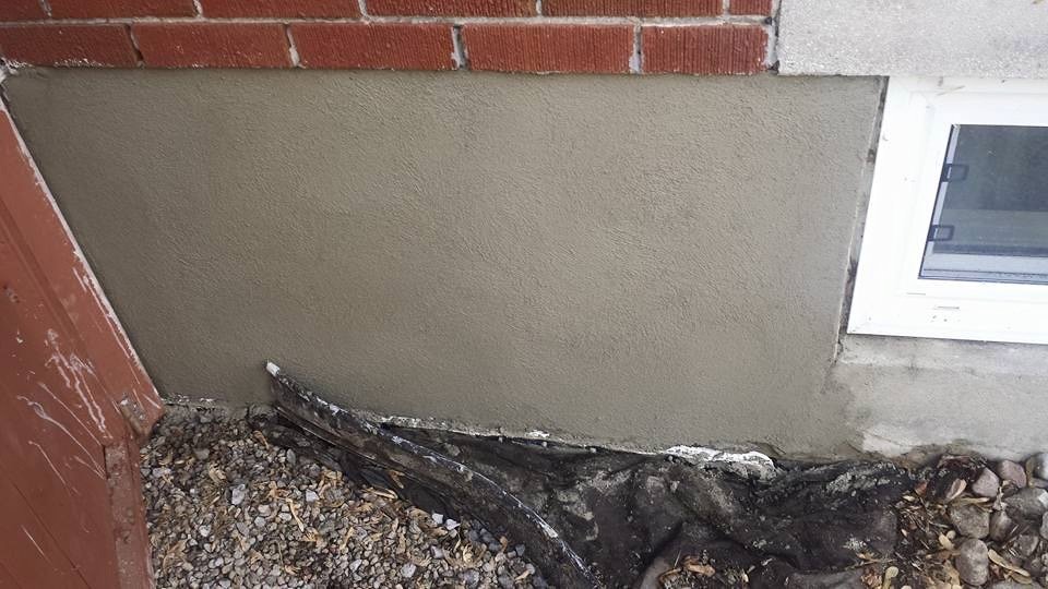 Orleans parging repair job 