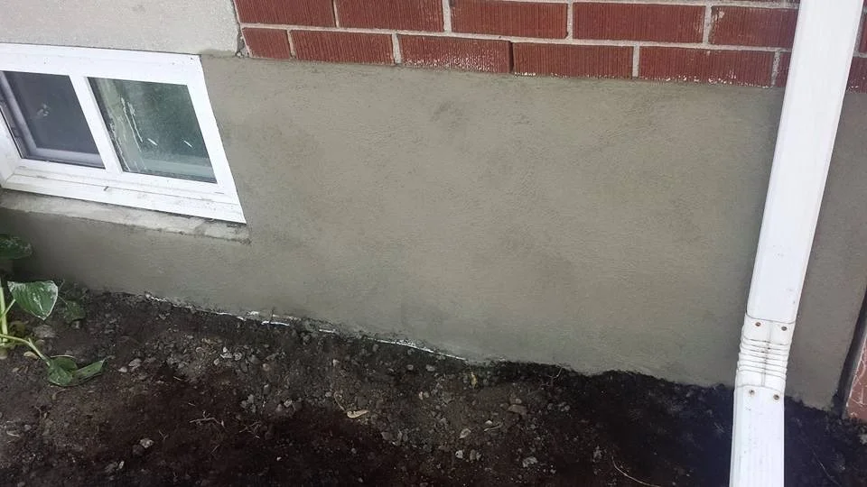 Kanata  parging repair job 