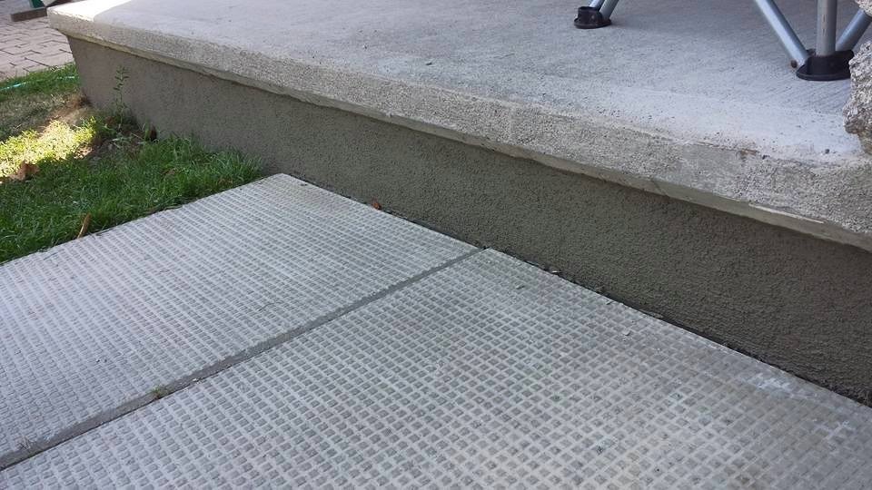 Vars  parging repair job 