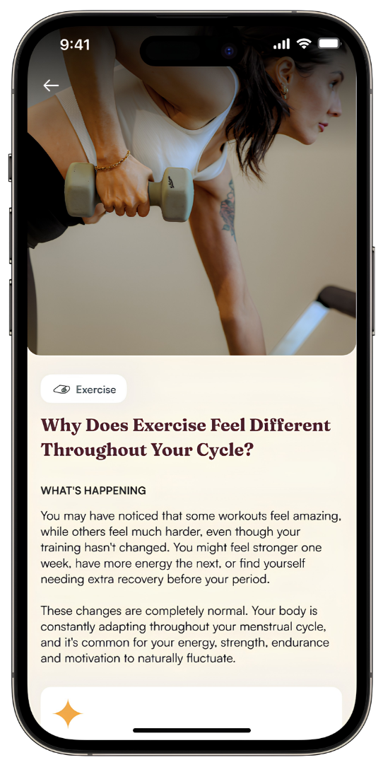 Woman exercising with dumbbells
