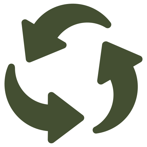 Recycling arrows forming a circular symbol