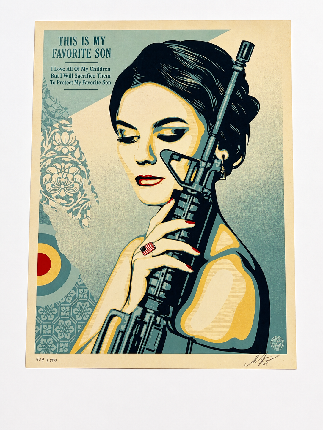 Shepard Fairey- Miss America’s Favorite Son
