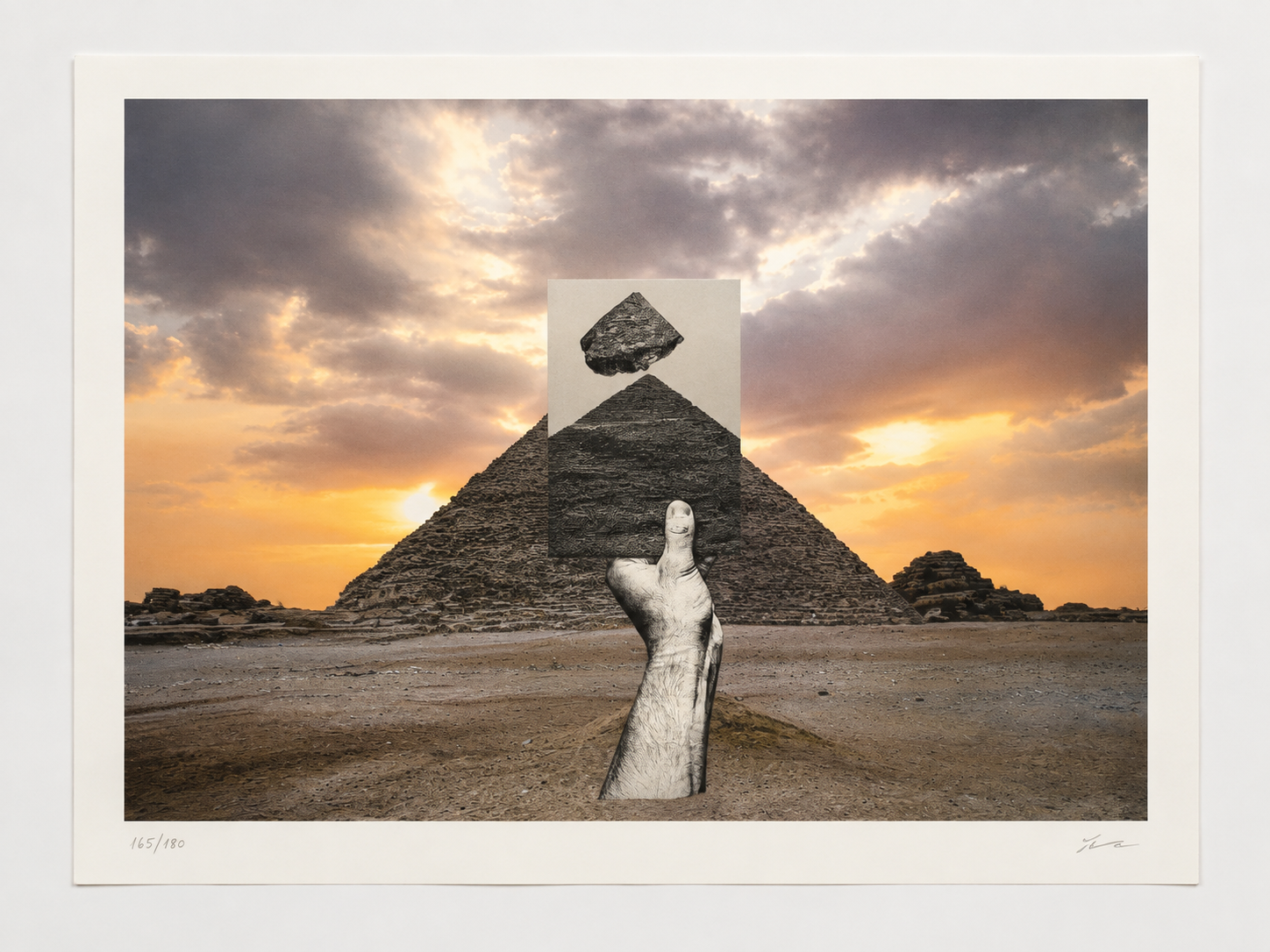 JR Trompe l'oeil, Greetings from Giza, 22 octobre 2021, 16h44, Giza, Egypte, 2021, 2022