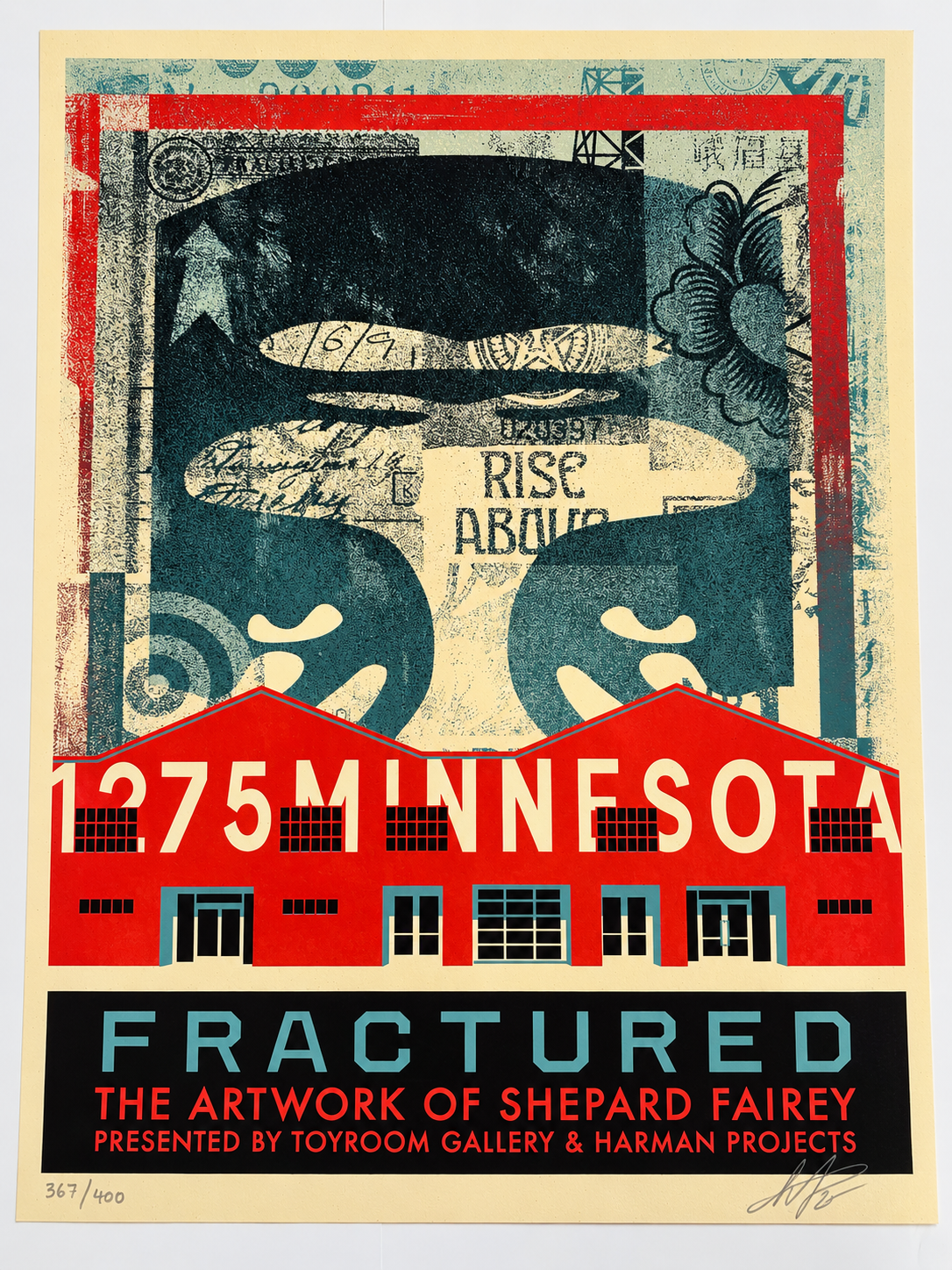 Shepard Fairey- Fractured Show Poster