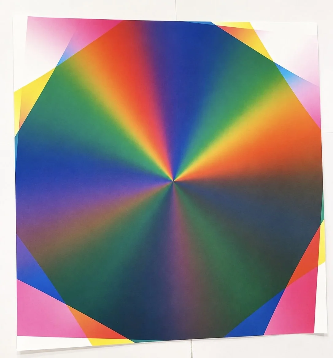 Felipe Pantone-Subtractive Variability Circular P4, 2022