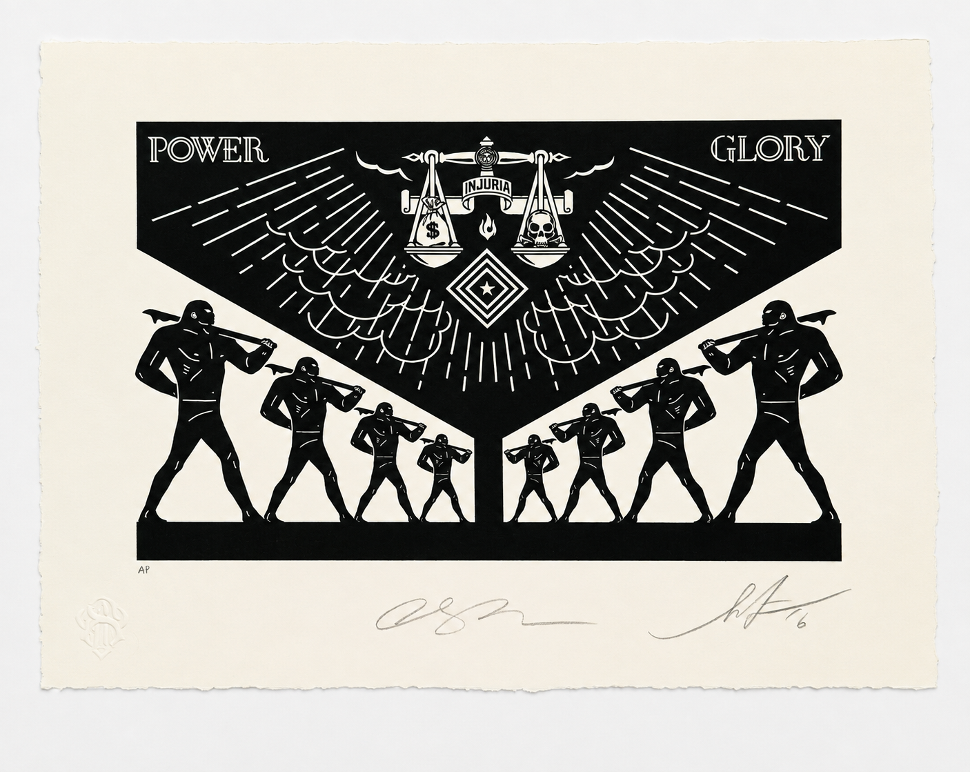 Cleon Peterson & Shepard Fairey- Scales of Injustice