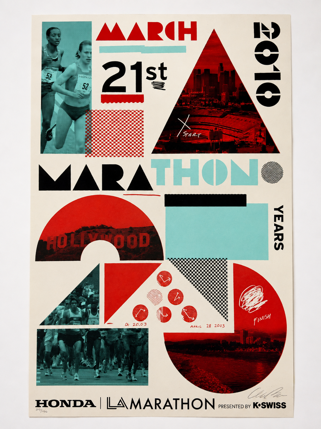 Cleon Peterson- LA Marathon Print
