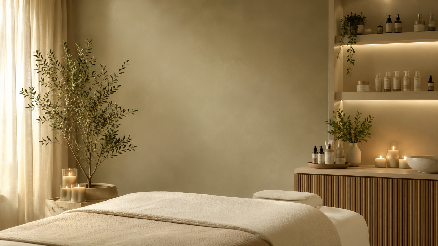 Private treatment room at Skin Intrinsic skin studio in Yandina, Sunshine Coast.
