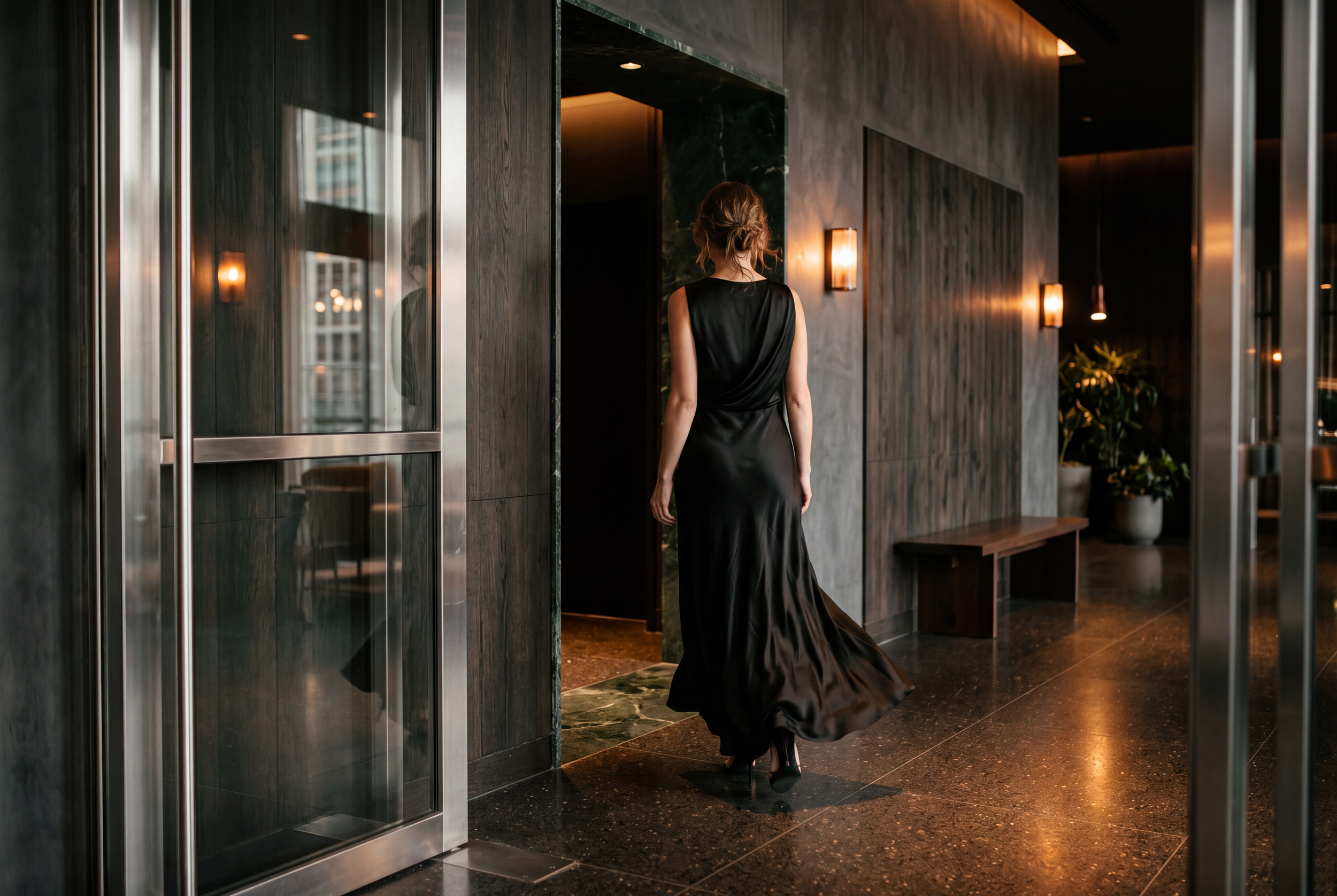 Guest arriving at the New Zealand Legal Excellence Awards gala evening.