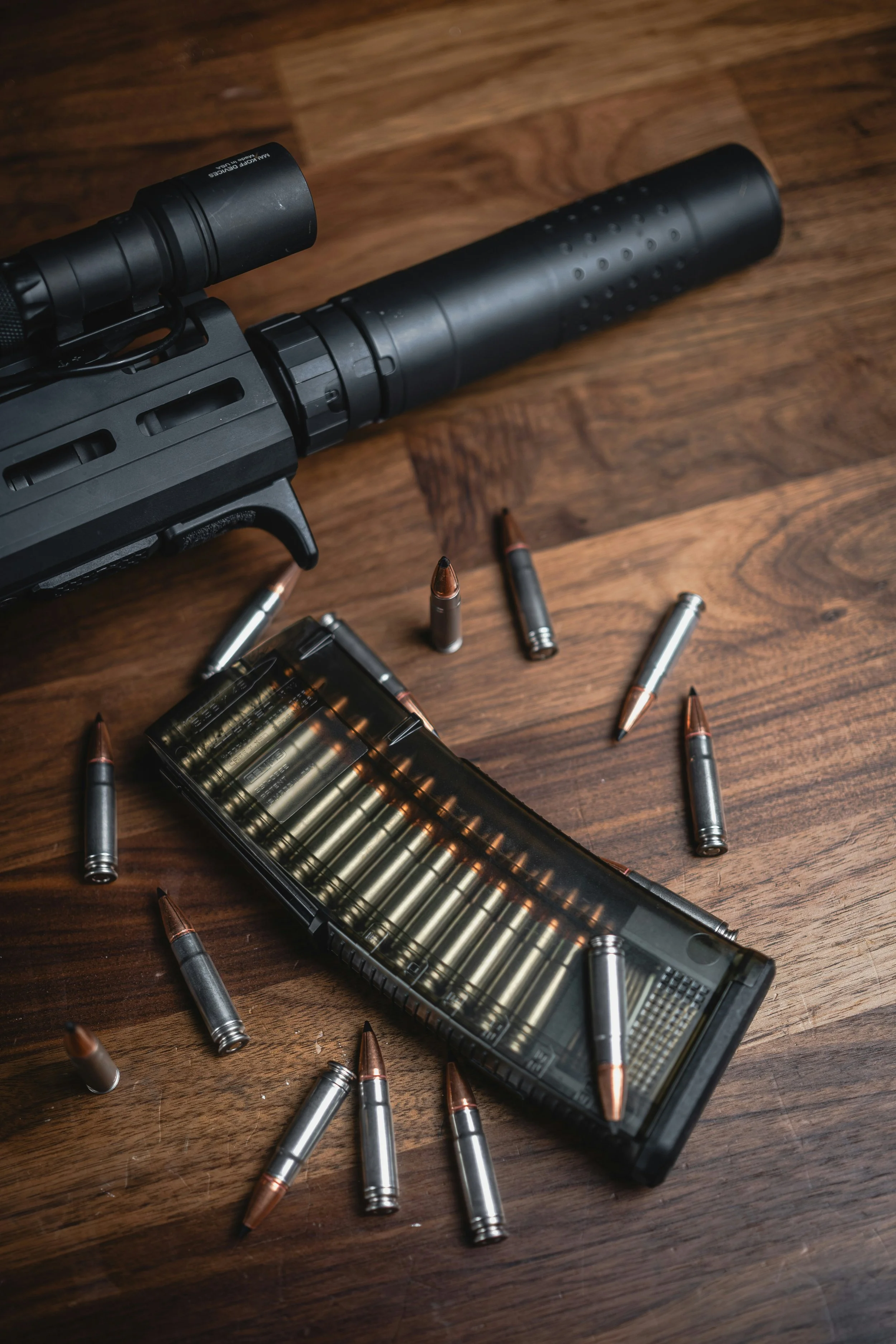 SilencerCo Suppressor featured with 300 Blackout NAS3 cartridges