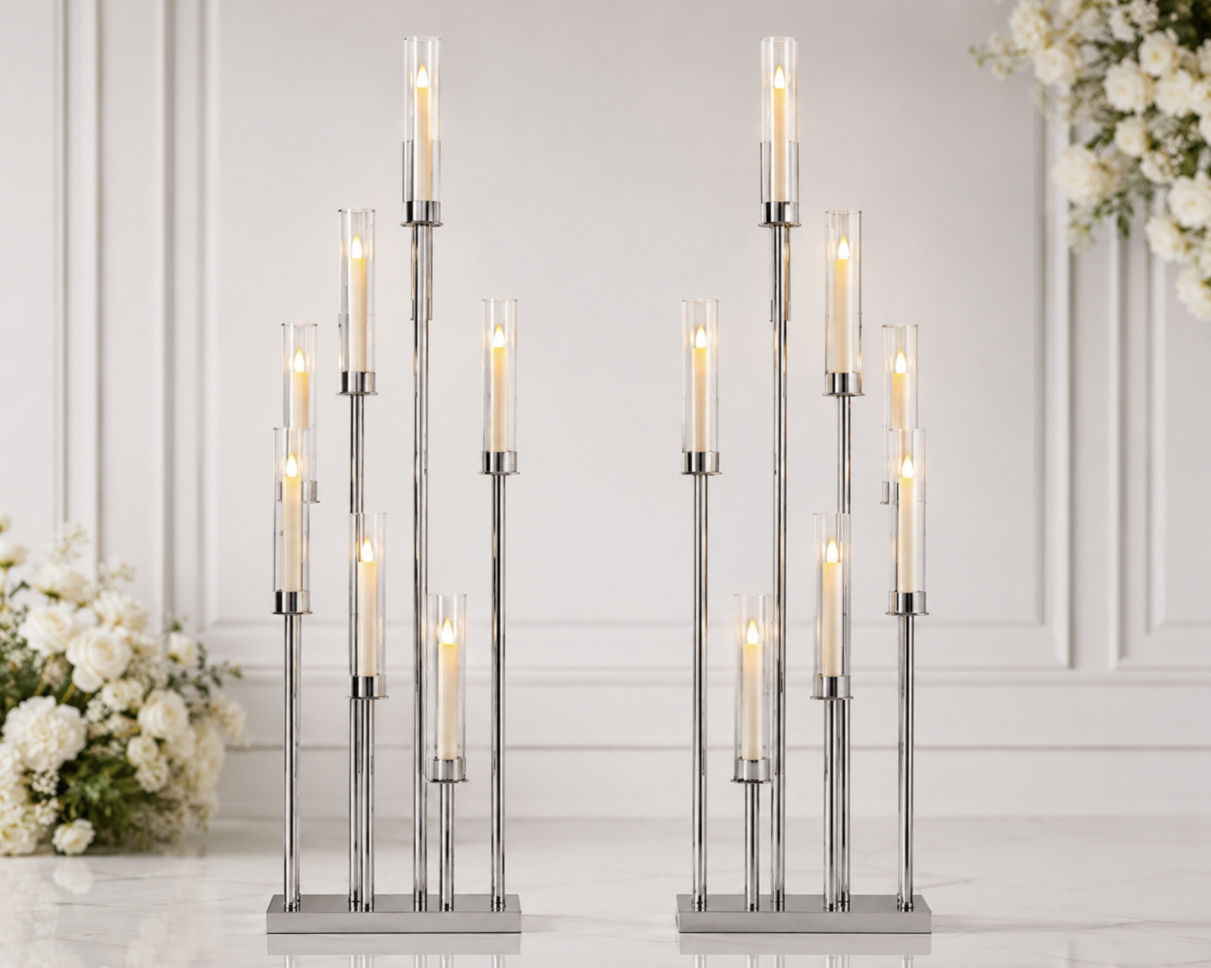 Silver 8 Arm Candelabra