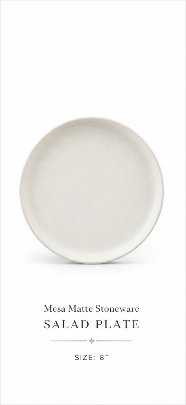 Mesa Matte Stoneware Salad Plate