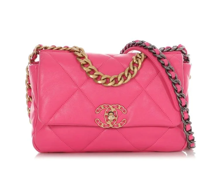 Pre-Owned CHAENL 19 Small Pink Mixed Hardware 80070841