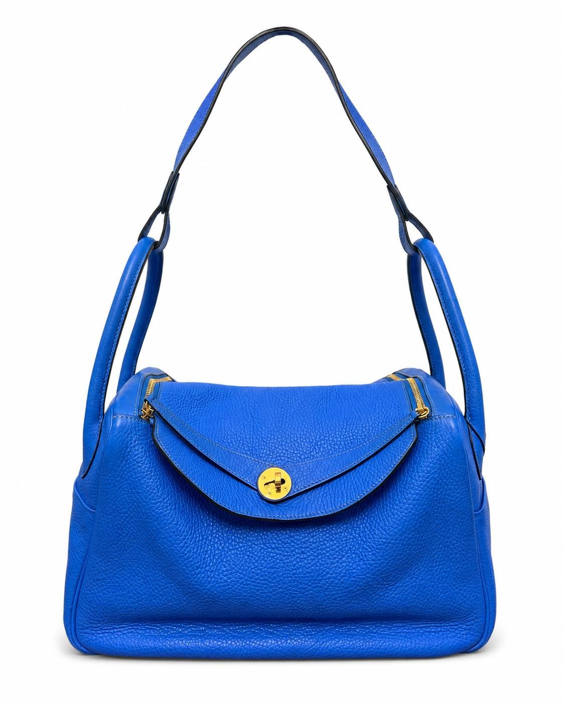 Pre-Owned Hermes Lindy 34 Bleu 88756616m