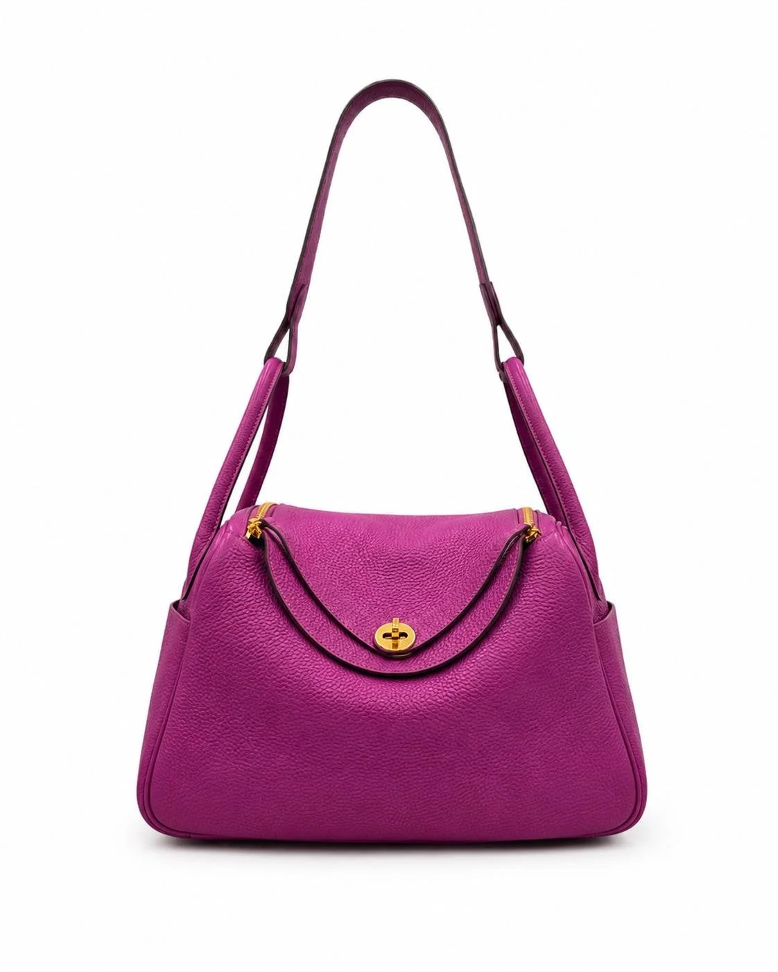 Pre-Owned Hermes Purple Lindy 34 Shoulder Bag 67040643