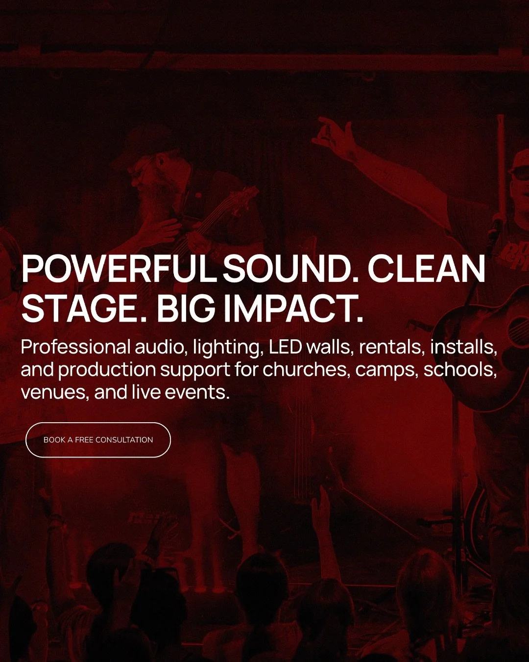 At HTX Production, we believe every great experience starts with the right foundation.

From audio and lighting to LED walls and complete AVL solutions, we help churches, schools, businesses, and events create environments that engage, inspire, and l