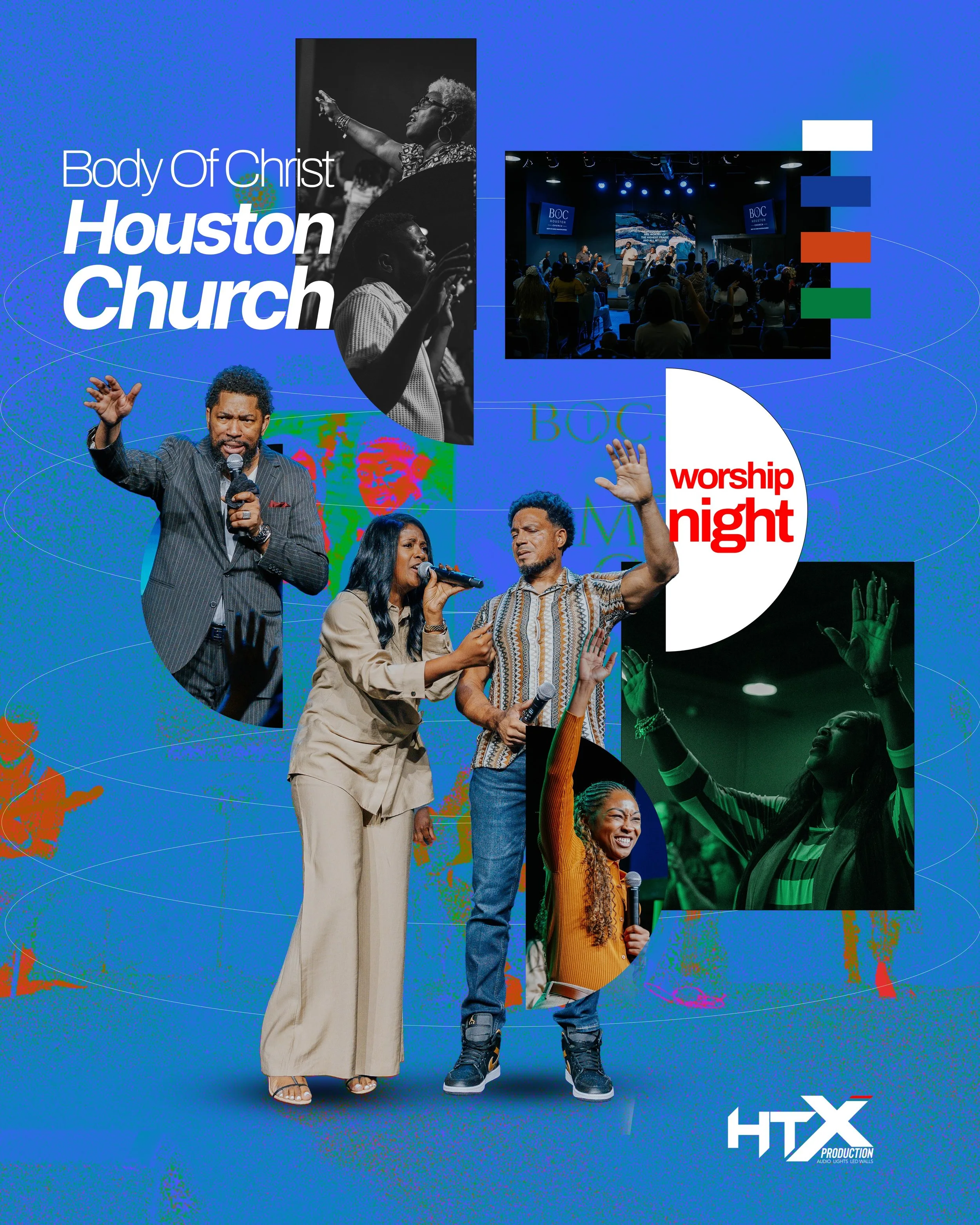 A night of worship at Body of Christ. 

From the moments happening on stage to everything running behind the scenes, HTX Production was proud to be part of the night, running the production and helping bring the experience to life.

Grateful to serve