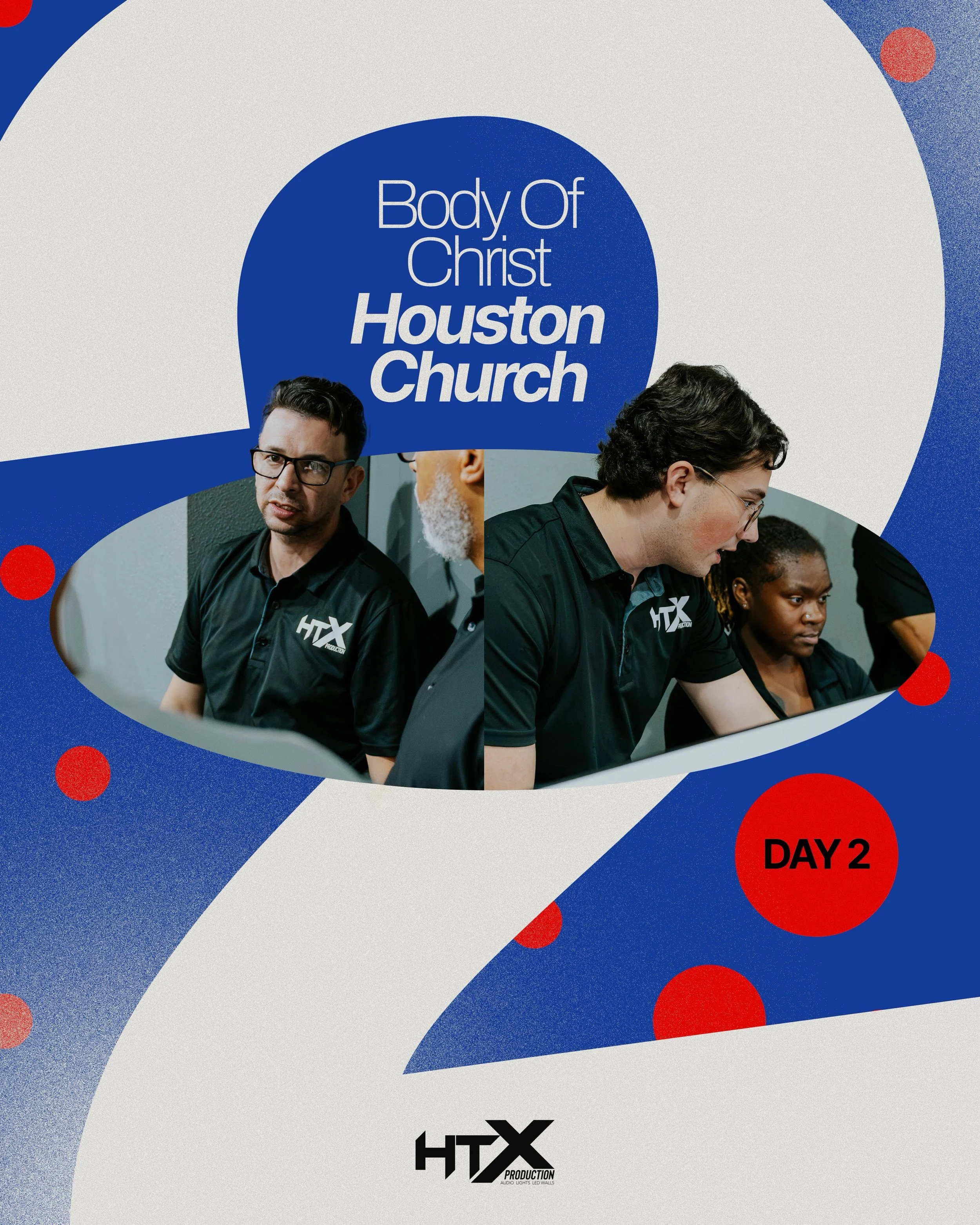 Day 2 at Body of Christ. 

Along with continuing the installation, we spent time training the Body of Christ team on how to run their new production setup, from audio, lighting and livestream.

Making sure the equipment is installed is one thing, mak