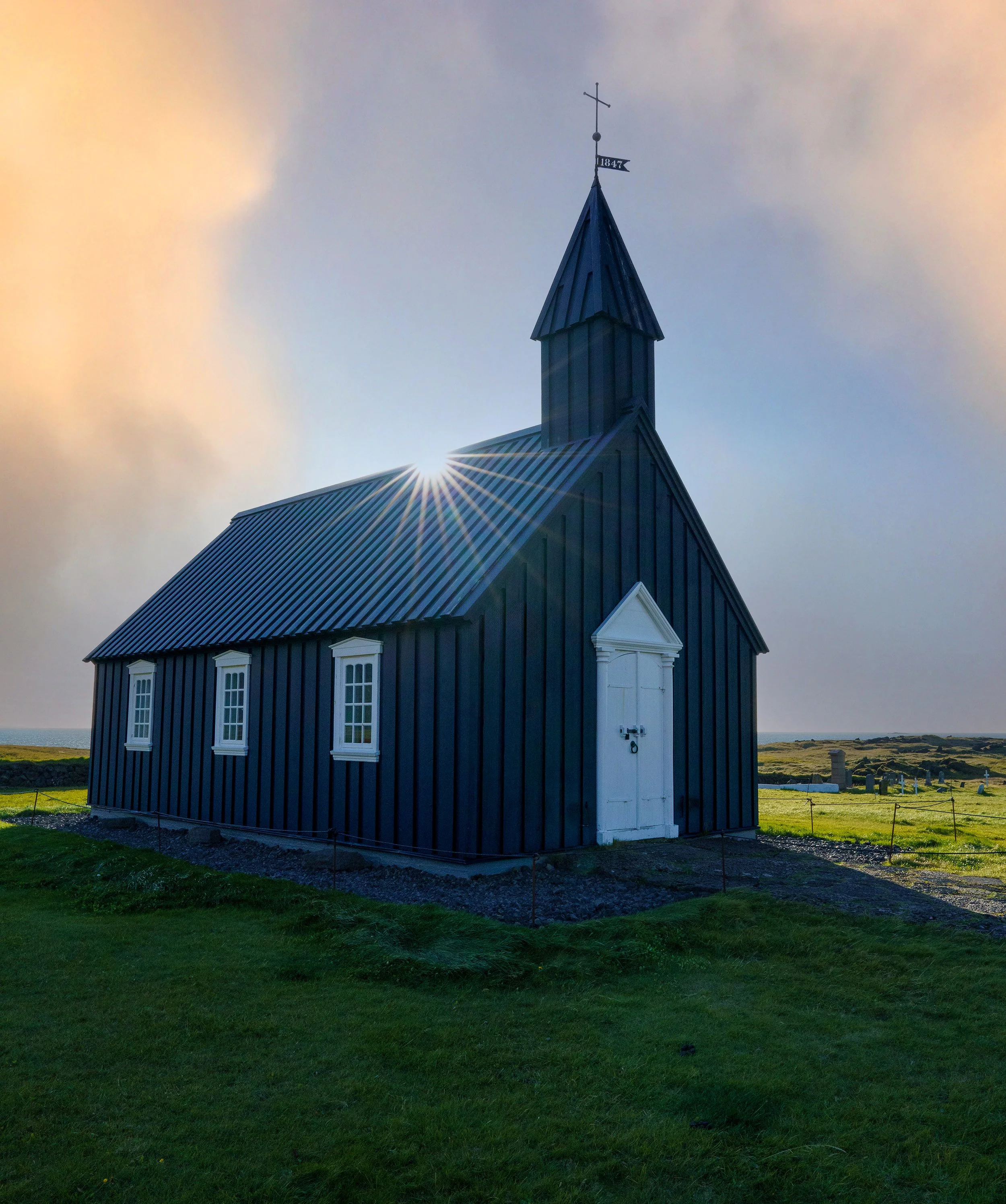 Búðakirkja in First Light — Búðir, Snæfellsnes Peninsula, Iceland