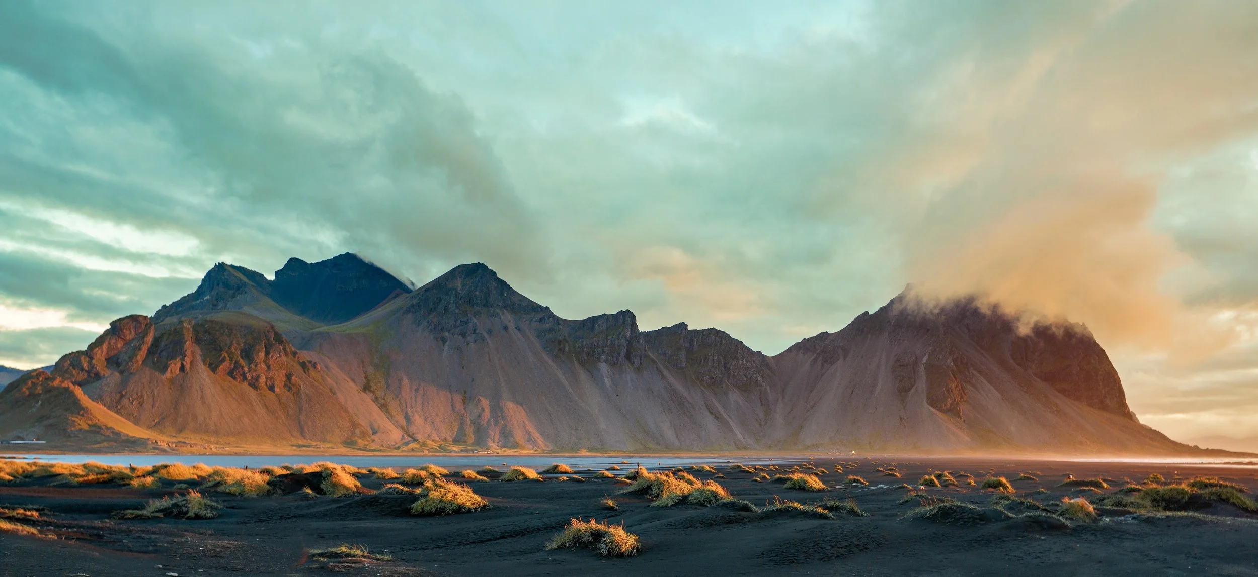Emberlight at Vestrahorn - Stokksnes Peninsula, Southeast Iceland