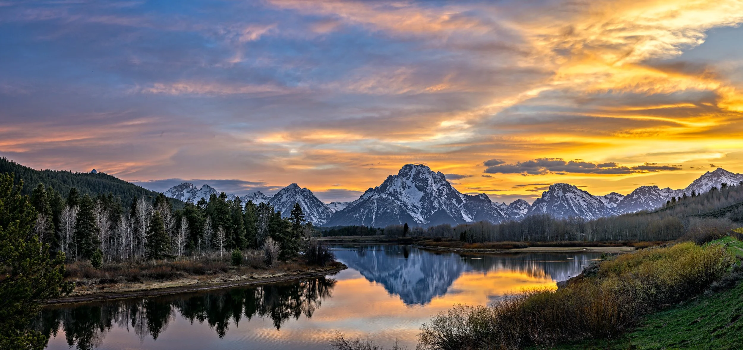 Evening Fire - Grand Teton National Park, Wyoming