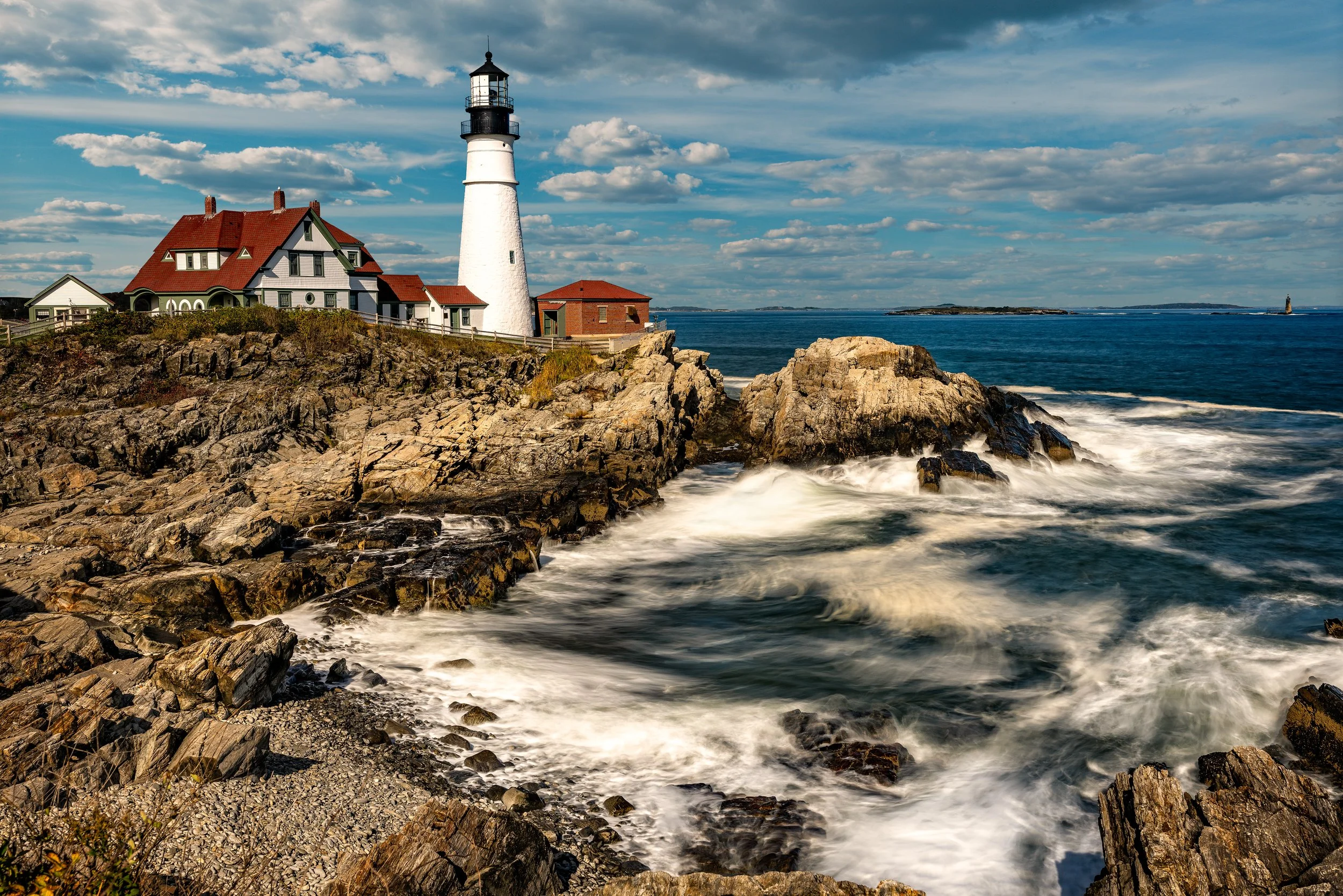 Protected Tides - Portland Head Light, Portland, ME