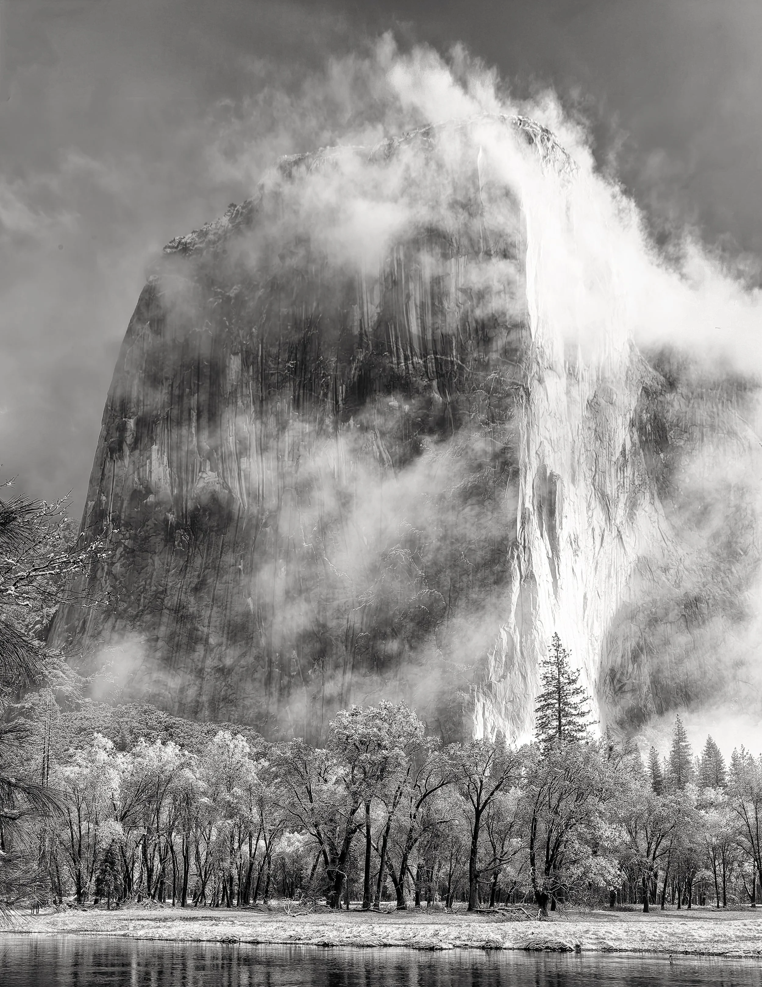 Shrouded Monolith - Misty El Capitan - Yosemite National Park, CA