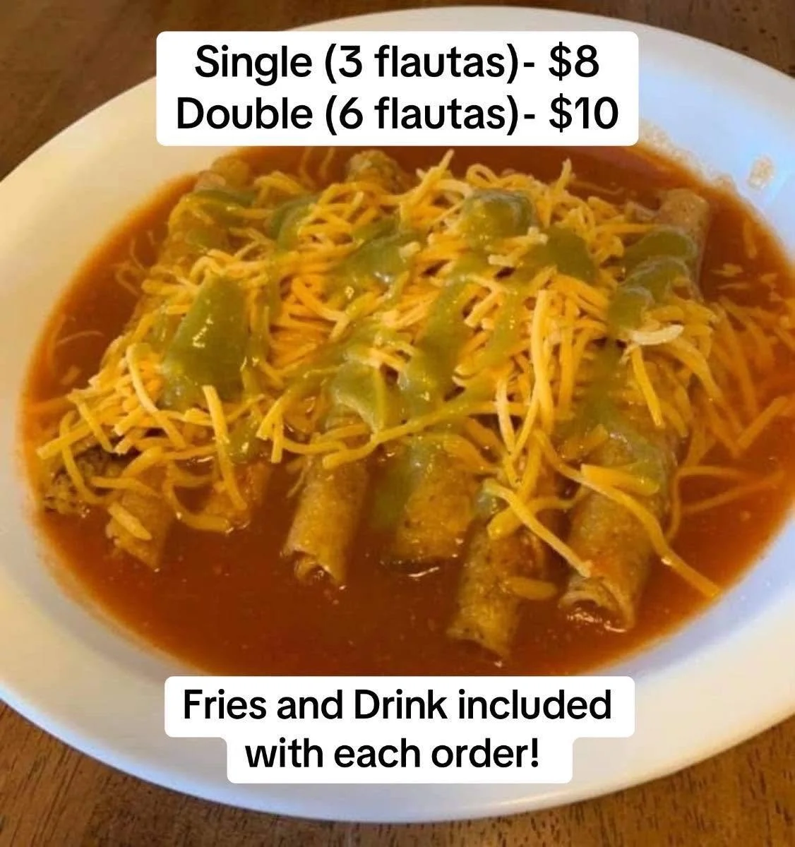 #9 - Taquitos Rancheros - 3 OR 6 piece