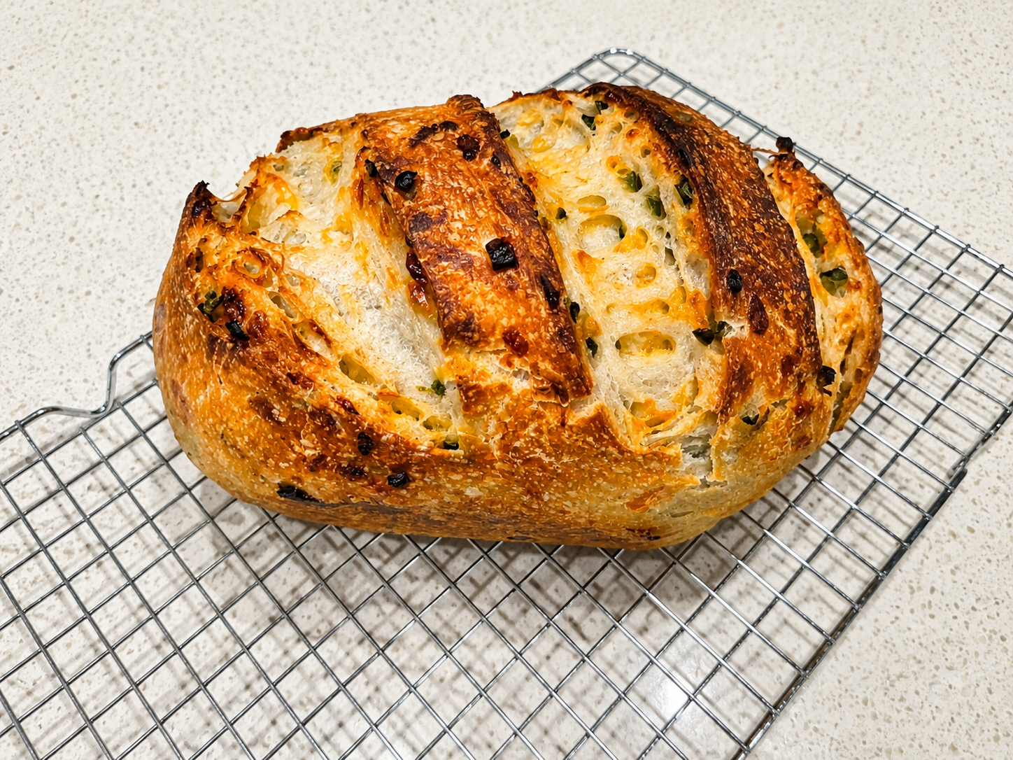 Sourdough Jalapeño Cheddar Loaf