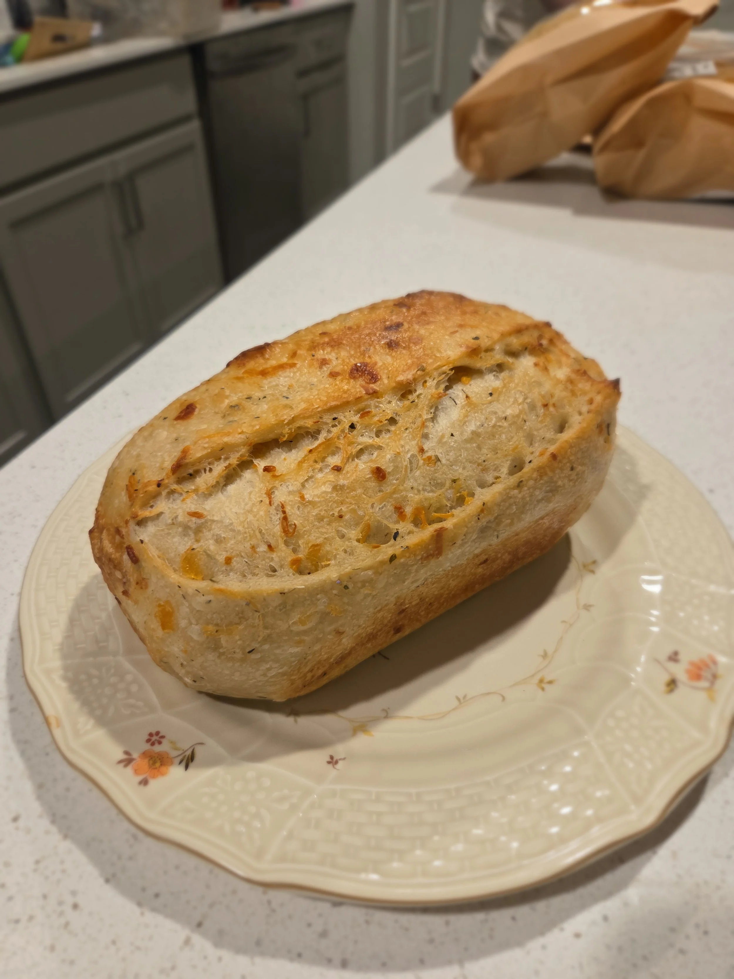Sourdough Herb and Cheddar Loaf