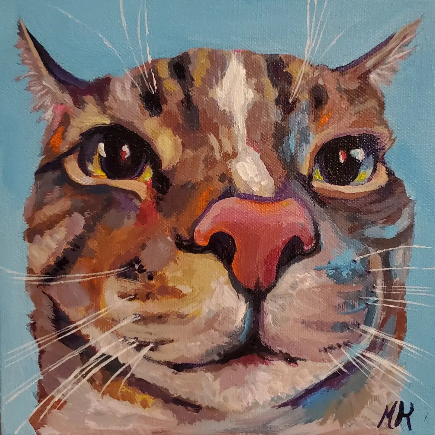 Alarm Clock 
8x8 
Acrylic 
75$ 
Dm for inquries 

I love this painting, I did it in a 8 hour overnight painting session for the most recent show at the artist guild. I don't think I ever painted such a strong perspective. 

Posting before I go on my 