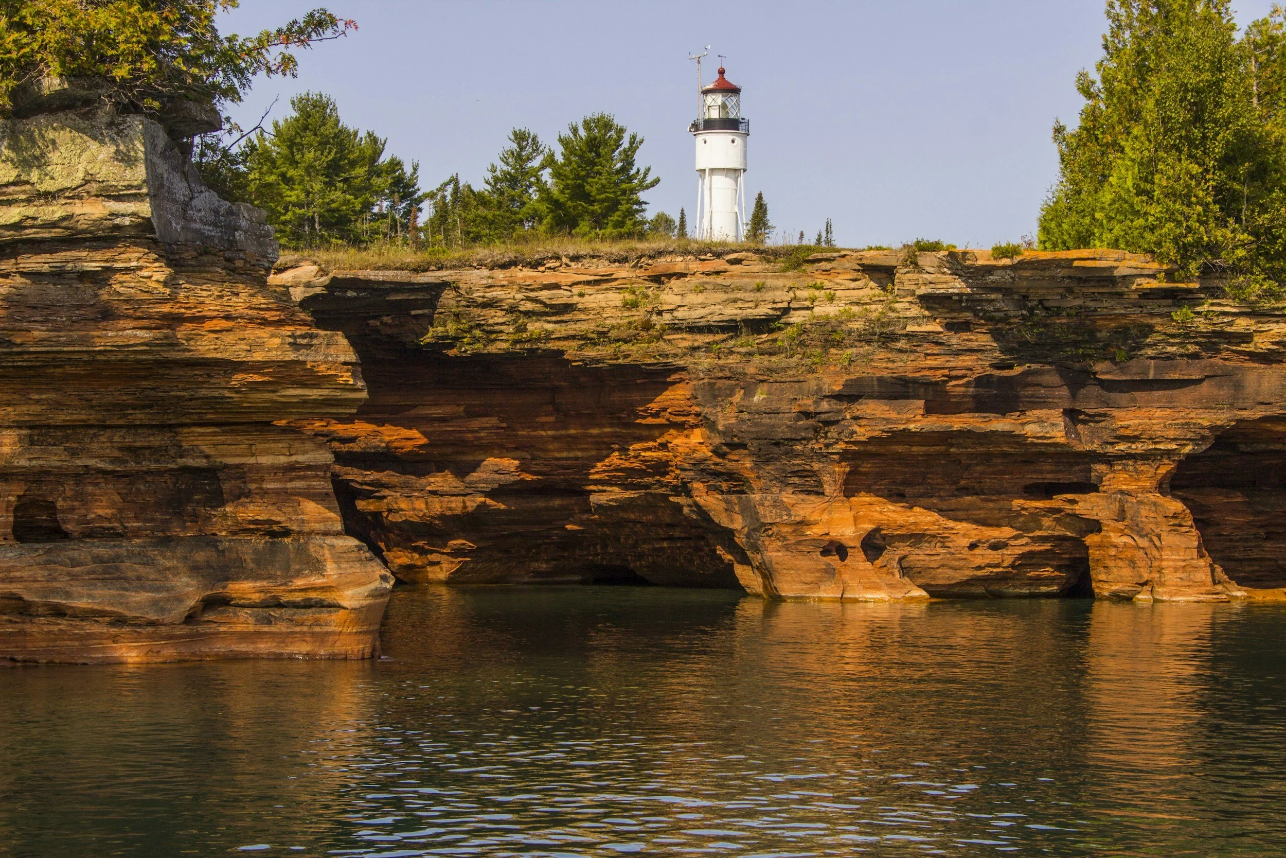Wisconsin lake and lighthouse, EMDR therapy for trauma, Wisconsin