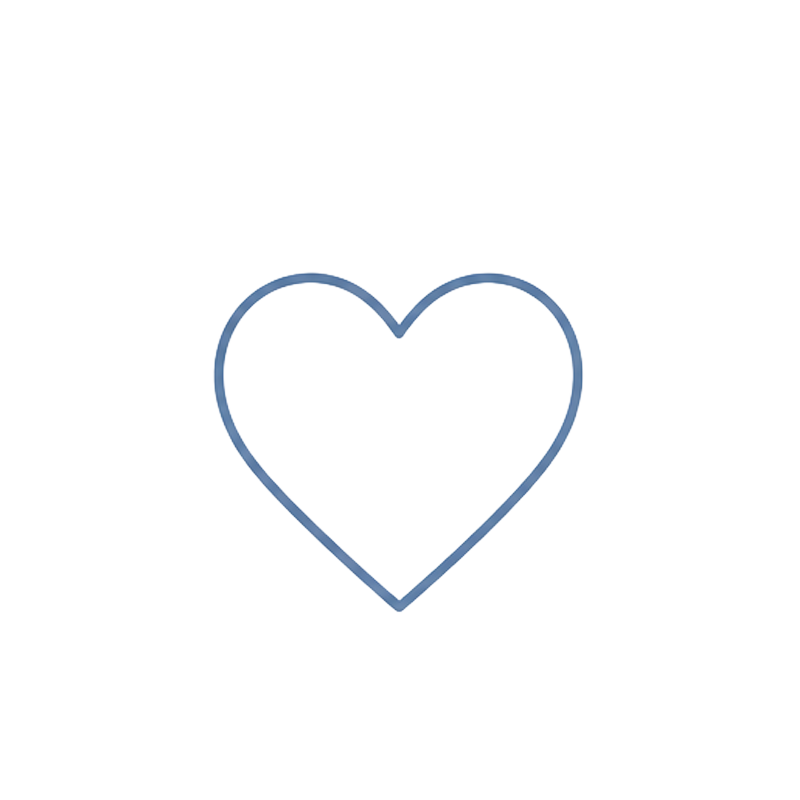 Light blue neon heart outline on a black background.