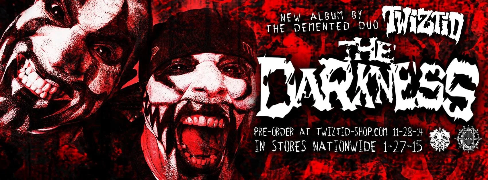 Twiztid Unveil "The Darkness" Tracklist/Album Cover via Loudwire and TheBoomBox