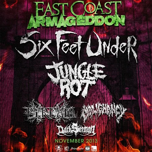 Six Feet Under Announce 'East Coast Armageddon' Tour