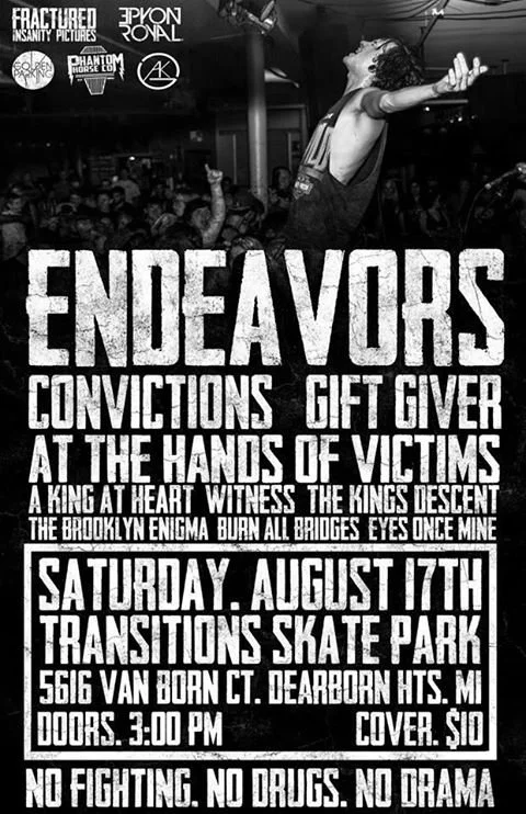 GIFT GIVER, ENDEAVORS, CONVICTIONS and more! August 17th 