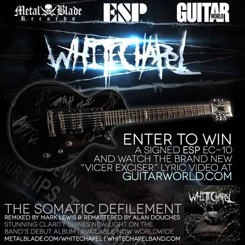Whitechapel Launch New Lyric Video and Contest to Win Signed ESP Guitar On Guitarworld.com