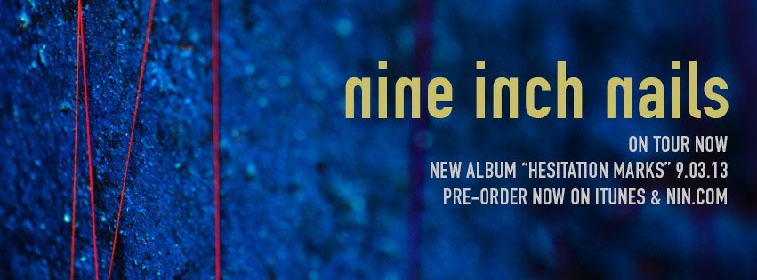 Nine Inch Nails announce new album, release new single, and announce 2013 tour.