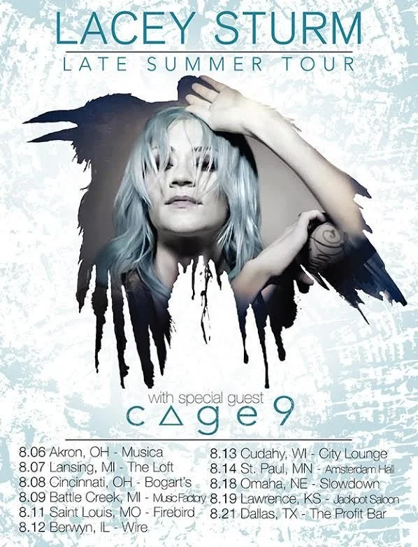 Cage9 On Tour With Lacey Sturm in August