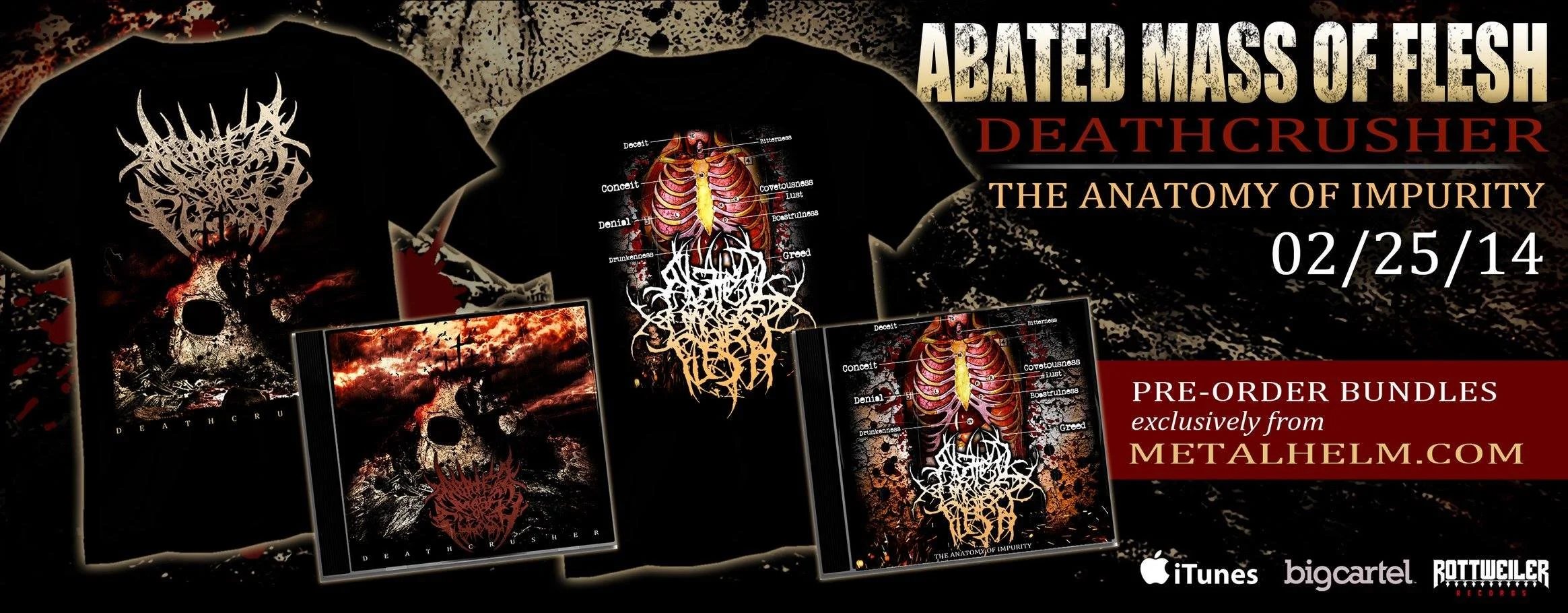REVIEW: Abated Mass of Flesh - Deathcrusher [EP/2014]