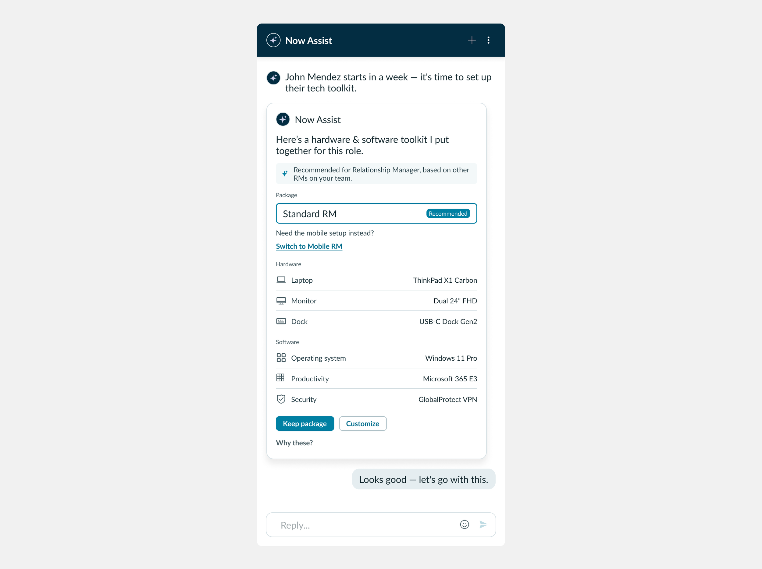 Agentic employee onboarding