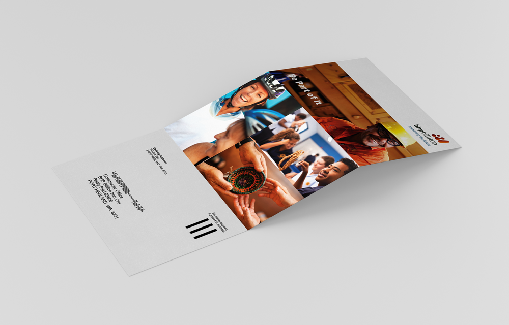 Communication design for BHP as part of a larger project delivering multiple designs for community engagement in Port Hedland and Newman, regional Western Australia.