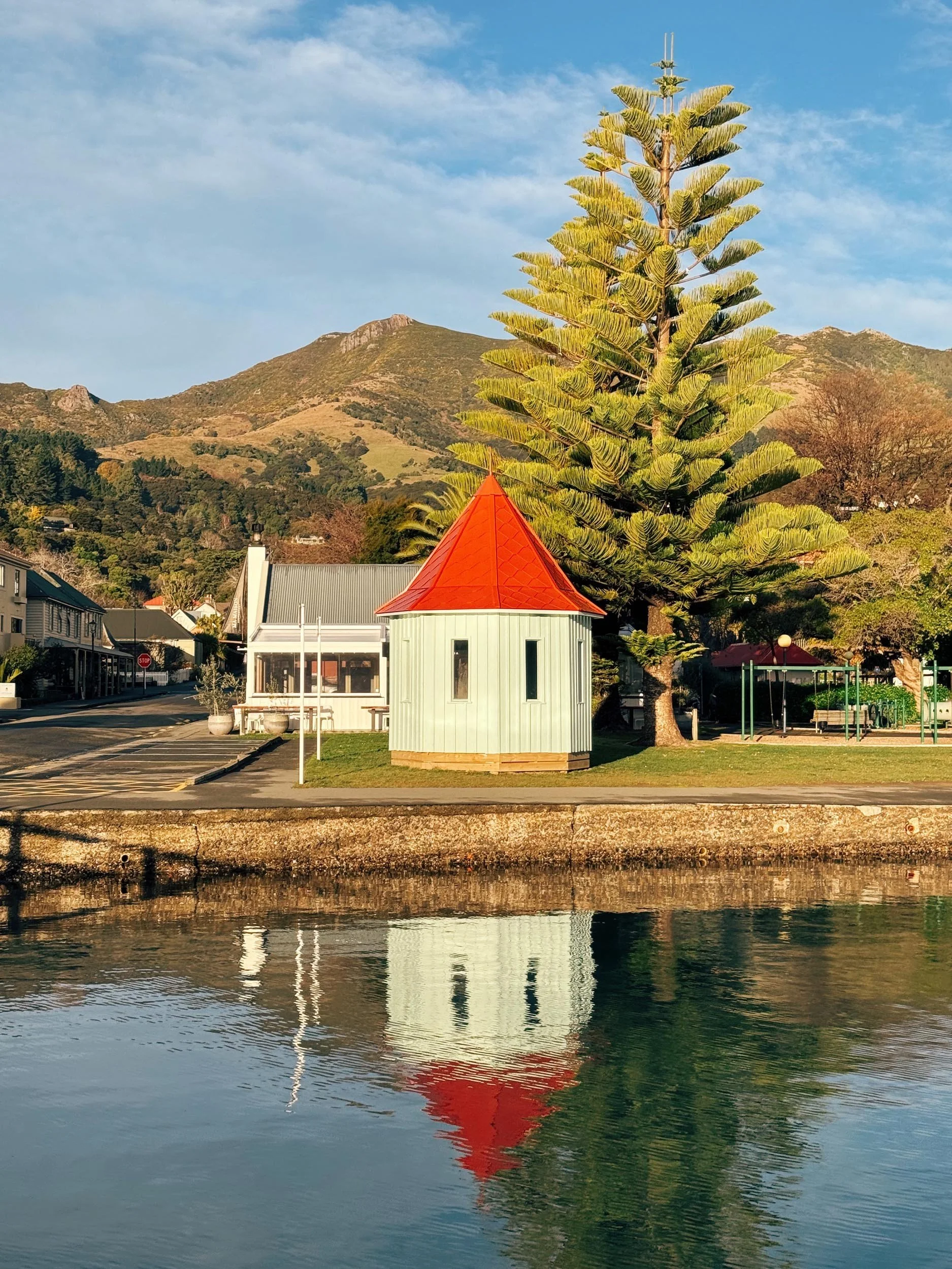 Dalys Wharf hut, Akaroa - copyright photography Julia Atkinson-Dunn