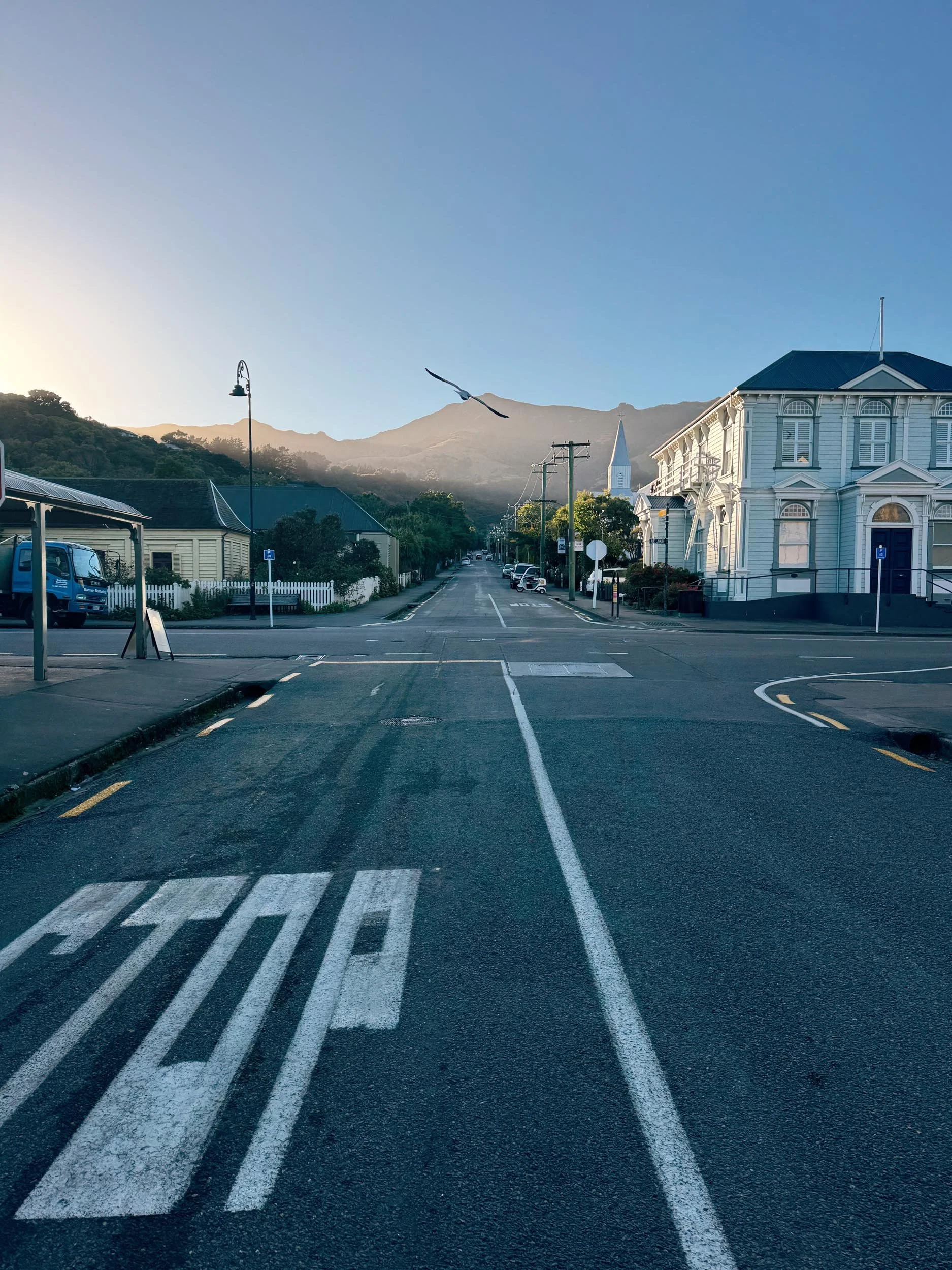 Akaroa village - copyright photography Julia Atkinson-Dunn