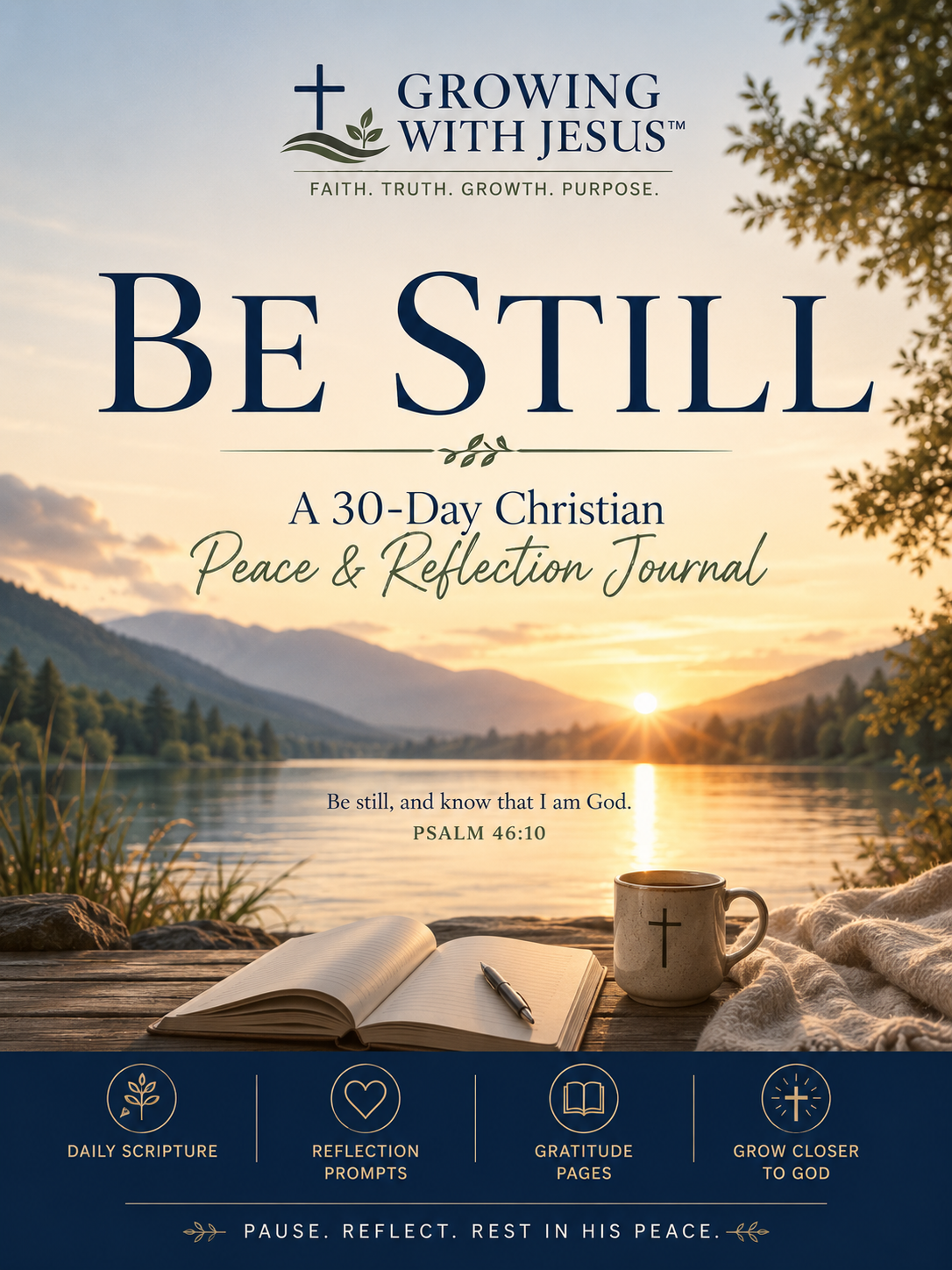 Be Still: A 30-Day Christian Peace & Reflection Journal